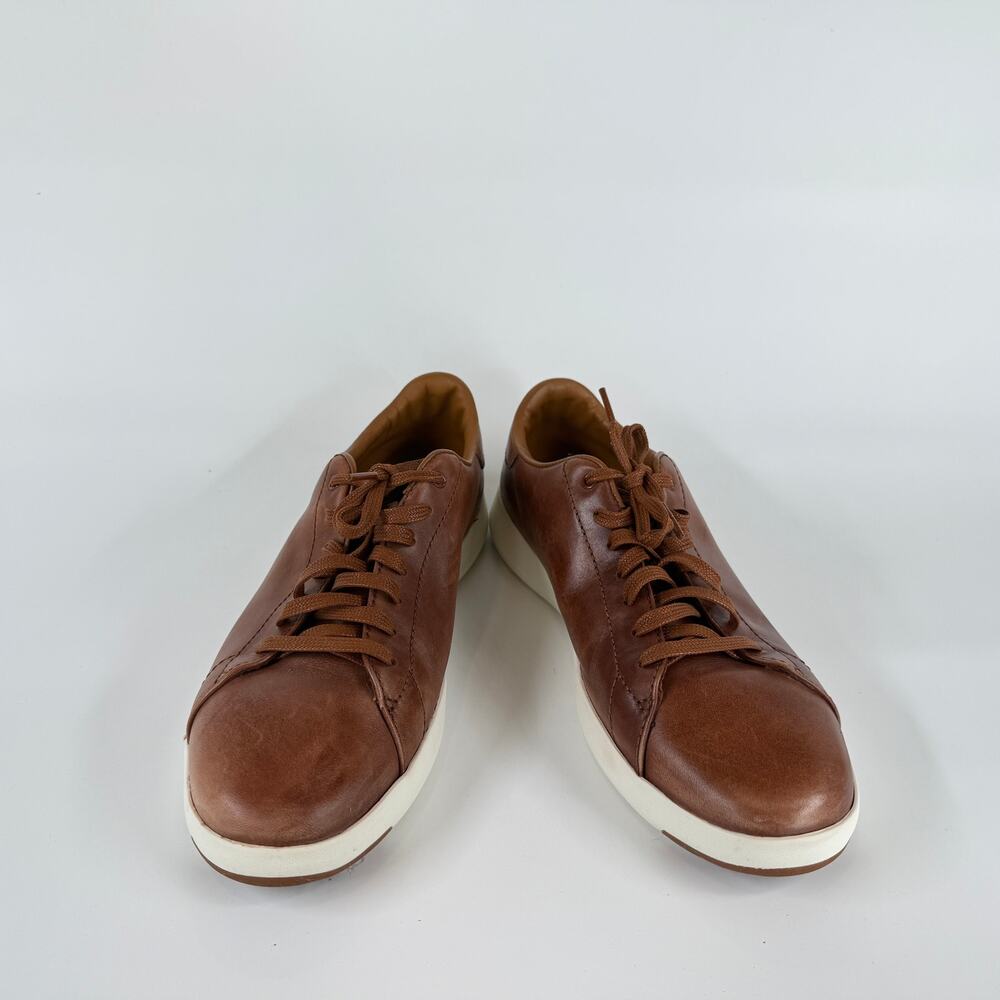 Cole Haan GrandPro Tennis Shoes Men’s 9.5M Brown Leather Sneaker Casual Comfort